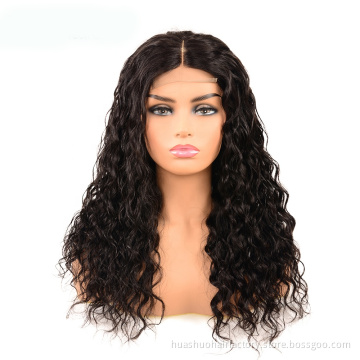 Huashuo High Discounts 30 Inch Bleached Knots Pre Plucked Hair Line  Asian Women Virgin Water Wave Chinese Hair Swiss Lace Wigs